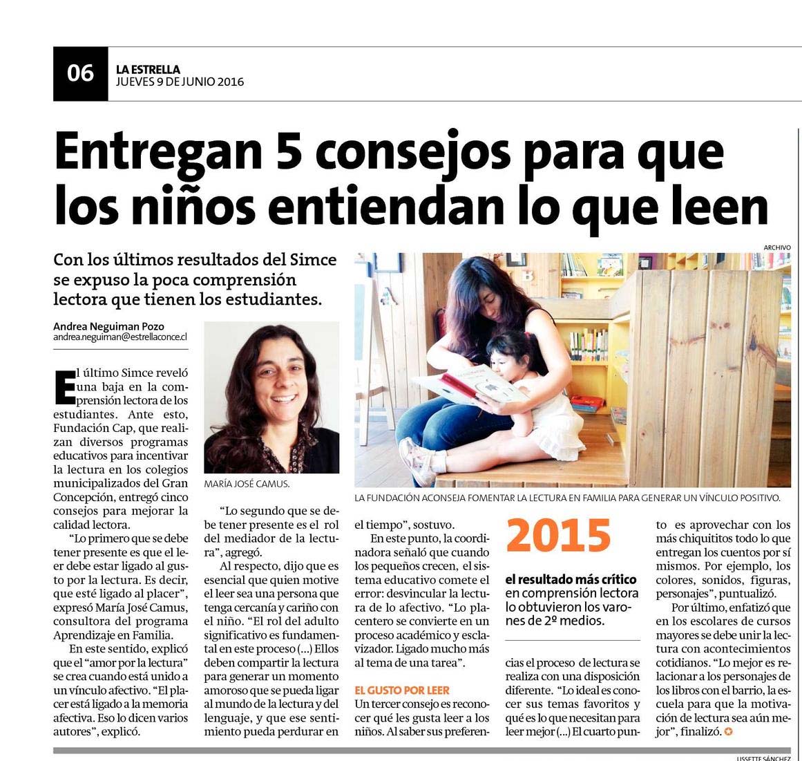 La Estrella, Crónica, 9 de junio de 2016