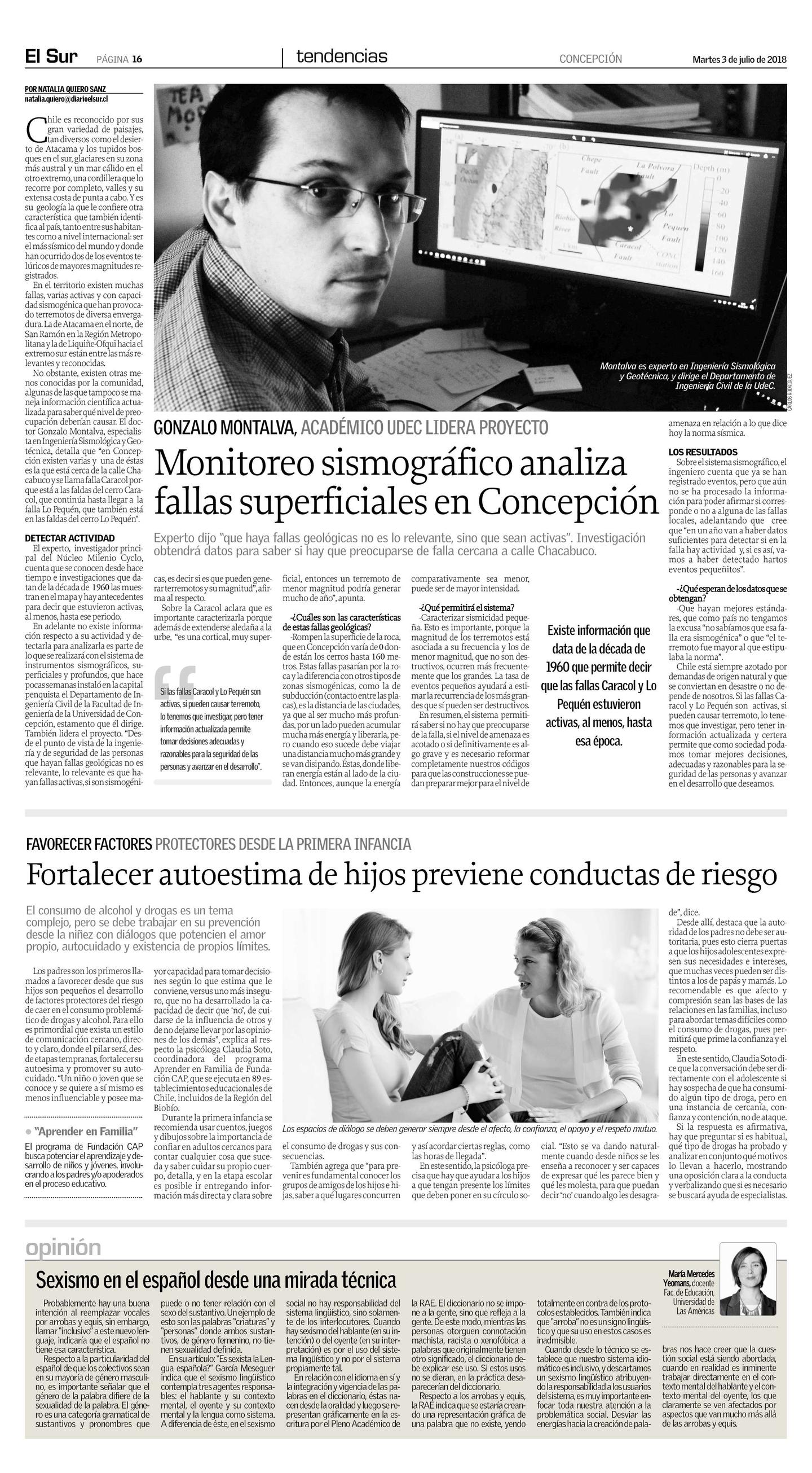 Diario El Sur_ Concepción,Tendencias, martes 3 de julio de 2018