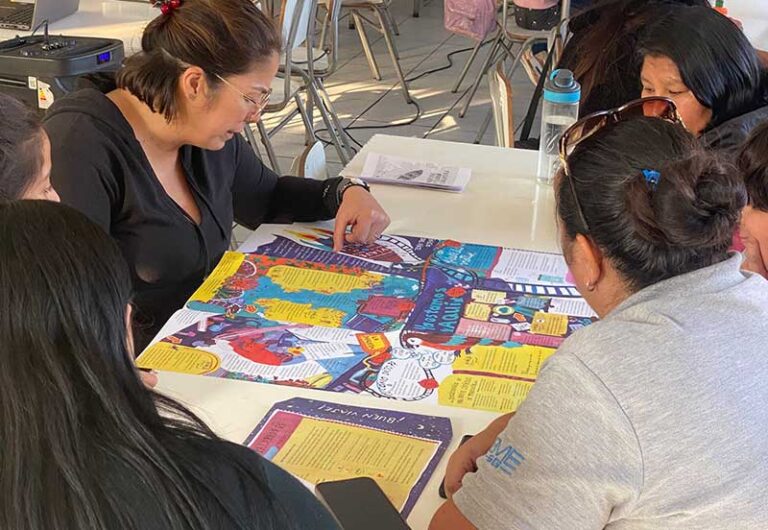 Lectura en familia: Mantel de Palabras llega a las escuelas del SLEP Del Pino
