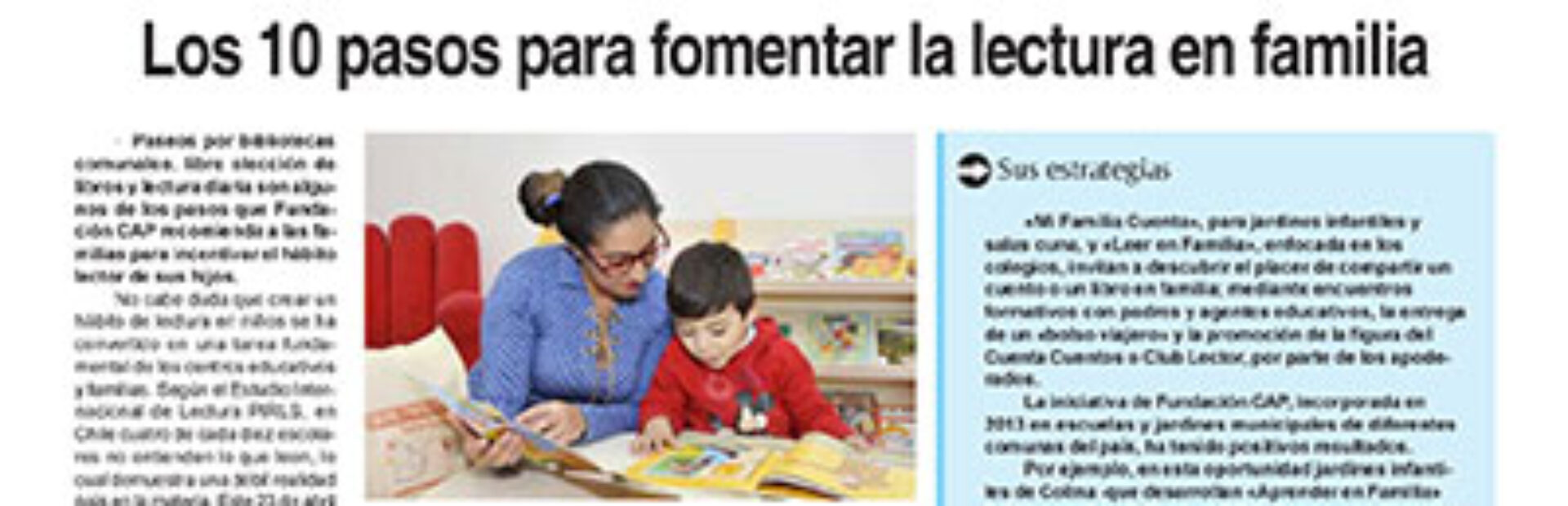 Los 10 pasos para fomentar la lectura en familia – Diario la Región